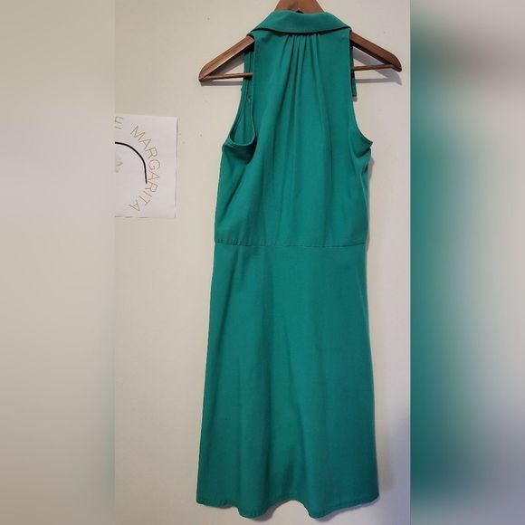 Vintage dress green with pockets - Picture 2 of 6